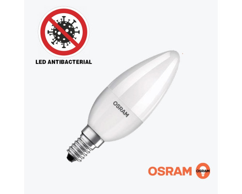 Bec LED antibacterial B40 4.9W 470Lm E14 6500K