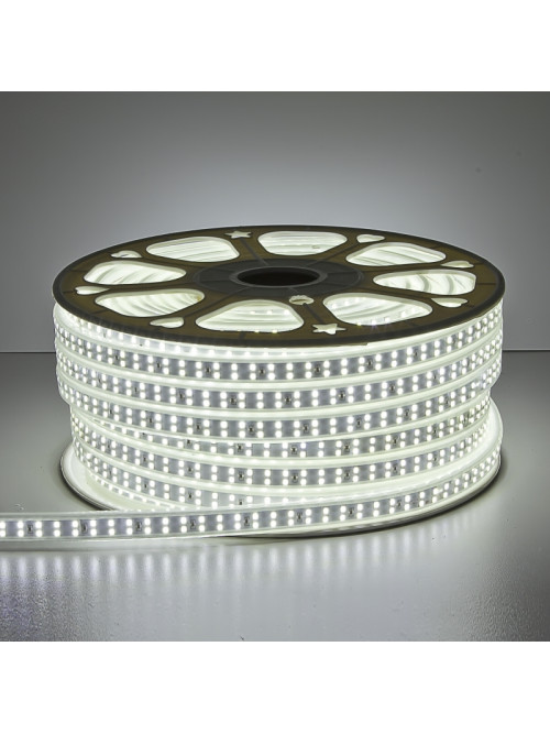 Светодиодная лента  220V  SMD2835A  7.5 Вт  IP68  (6500K)