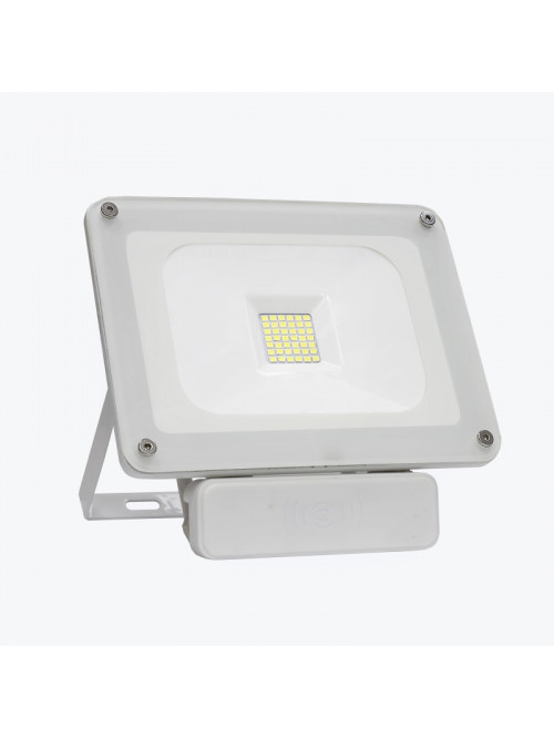 Светодиодный прожектор c датчиком движения LED PL-FLS30GW-SM 6500K IP65 белый