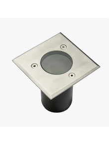 Светильник встраиваемый квадратный в пол или грунт ALFA-K-MINI  max.10W GU10 IP67 ON-ALFAKGU10-06-MINI