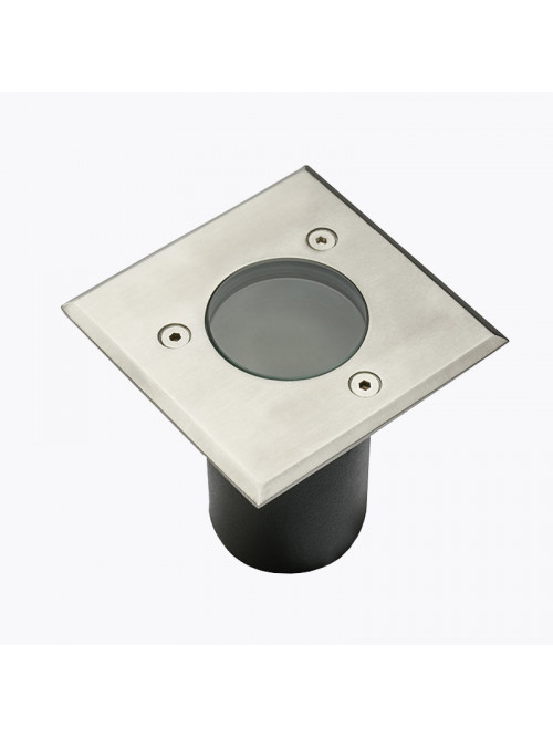 Светильник встраиваемый квадратный в пол или грунт ALFA-K-MINI  max.10W GU10 IP67 ON-ALFAKGU10-06-MINI