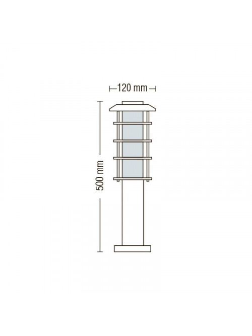 Садово-парковый светильник LADIN-3 HL202 макс.60W IP44 230V E27 075-002-0003