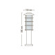 Садово-парковый светильник LADIN-3 HL202 макс.60W IP44 230V E27 075-002-0003