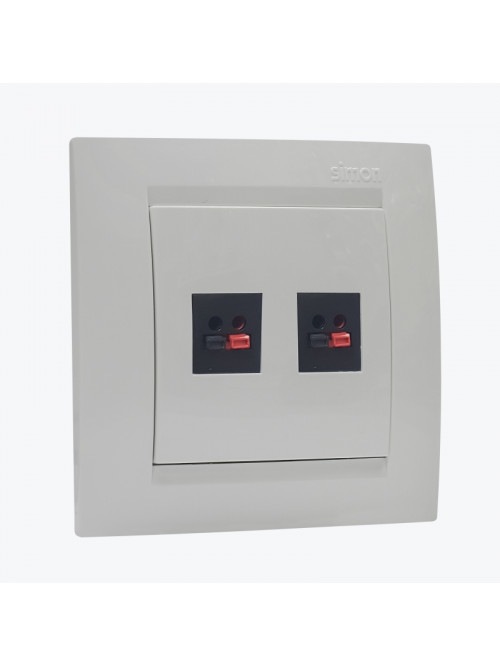 Priza audio modul 2 canale alba 1591402-030 SIMON 15