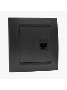 Priza calculator RJ45 cat.5e SIMON 15 Grafit