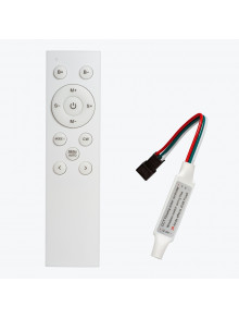 Контроллер для адресной светодиодной ленты CCT с пультом RF, DC12-24V, IP20, 3000K/4000K/6500K 1х2048 пиксельный PANLIGHT