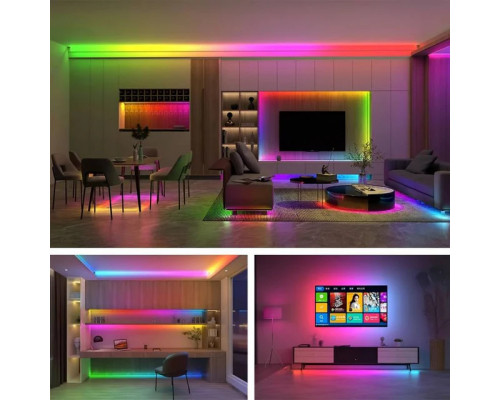 Адресная светодиодная лента RGB-IC, PL-3535RGB108IC-24, IP20, 8mm, 24V, 19W/m, 108led/m, 5m пиксельная PANLIGHT