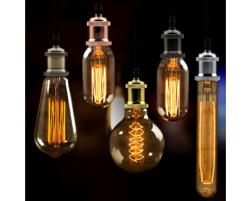 Подвес Rетро E27 с проводом 1м черный матовый IP20 PL-421 max 60W PANLIGHT