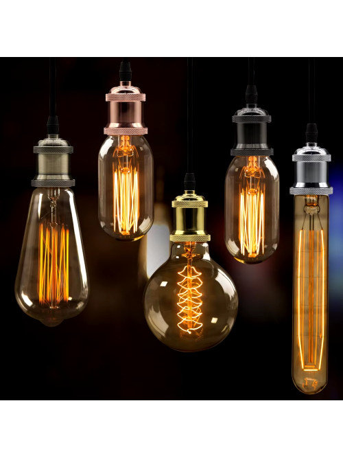 Подвес Rетро E27 с проводом 1м черный матовый IP20 PL-421 max 60W PANLIGHT
