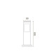 Садово-парковый светильник KAVAK/SQ-3 черный макс.60W IP44 230V E27 075-015-0003