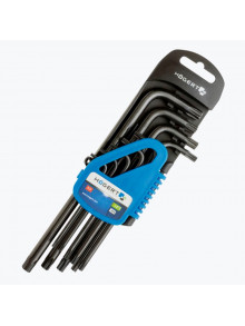 Набор Г-образных удлиненных ключей TORX, Т10-Т50, 9 шт. HT1W816 HOEGERT