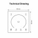 Контроллер для светодиодной ленты RGB Touch встраиваемый DC12-24V 4A IP20 100-004-0288
