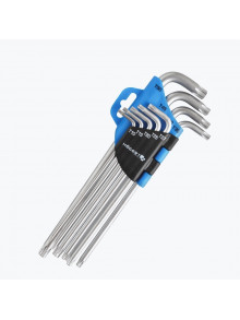 Набор угловых удлиненных ключей TORX, Т10-Т50, 9 шт. HT1W818 HOEGERT