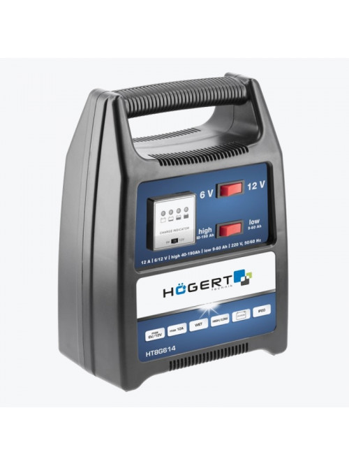 Электронное зарядное устройство 6-12V, 12A HT8G614 HOEGERT