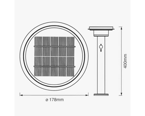 Светодиодный светильник ENDURA STYLE на солнечной батарее 6 Вт IP44
