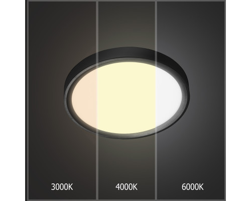 Плафон потолочный LED 18W 3CCT PL-CL18X3CCT-BL 230V IP20 черный 230x25 Ultra Slim PANLIGHT