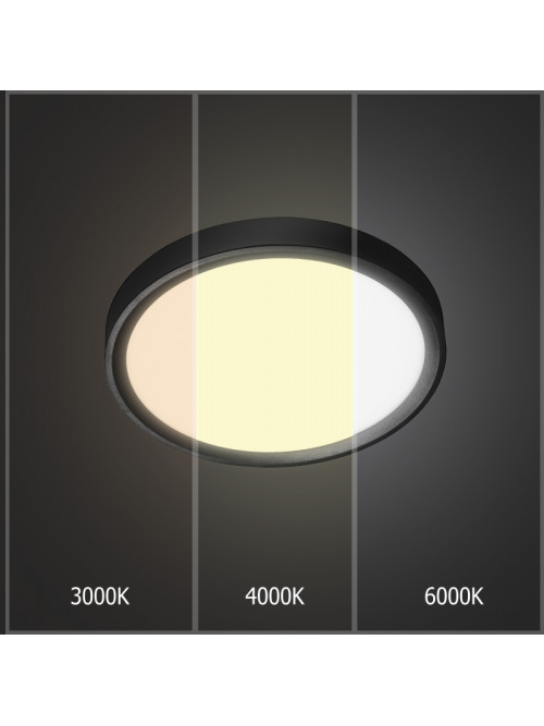 Плафон потолочный LED 18W 3CCT PL-CL18X3CCT-BL 230V IP20 черный 230x25 Ultra Slim PANLIGHT