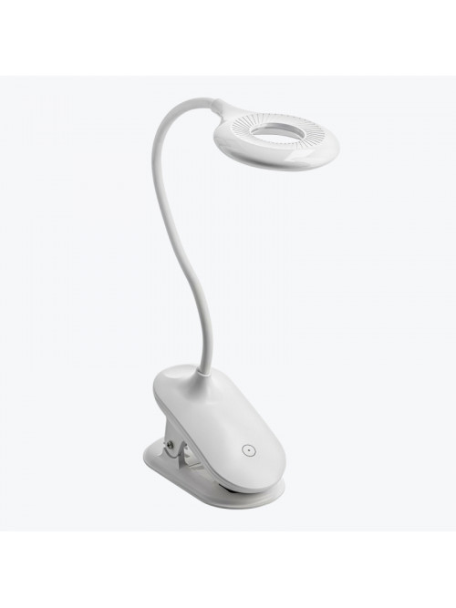 Настольная светодиодная лампа с аккумулятором LED RINGO 4W 200lm 3000K-6000K 3-CCT 1200 mAh белая LB-RIN4W-00-DEC
