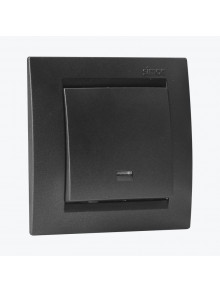 Intrerupator unitar cu indicator LED SIMON 15 Grafit
