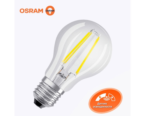 Светодиодная лампа OSRAM с сенсором день-ночь A60 6,5Вт 806 Лм E27 4000K