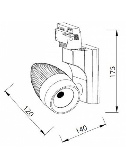 Трековый светодиодный светильник VENEDIK HL830L 23W белый 4200K 018-006-0023