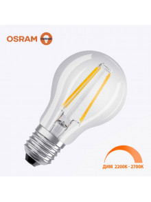 Светодиодная лампа филамент OSRAM A100 11Вт 1521 Лм E27 4000K Диммер