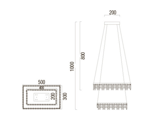 Lustra LED 72W (PANDORA)