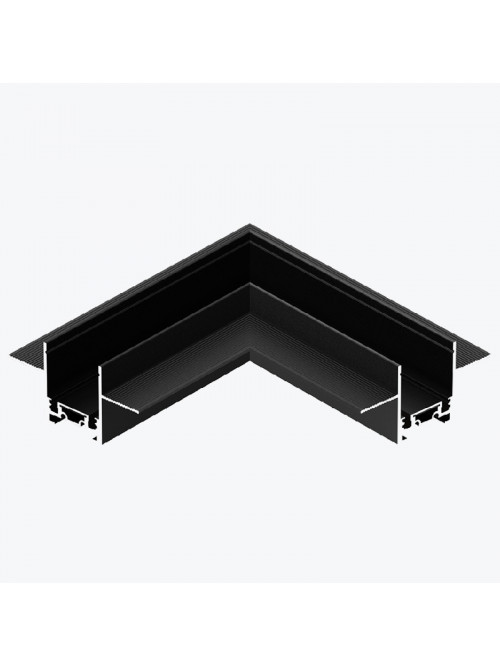 Коннектор встраиваемый L соединитель на магнитную шину черный PANLIGHT ULTRA SLIM PL-TLC-D-L