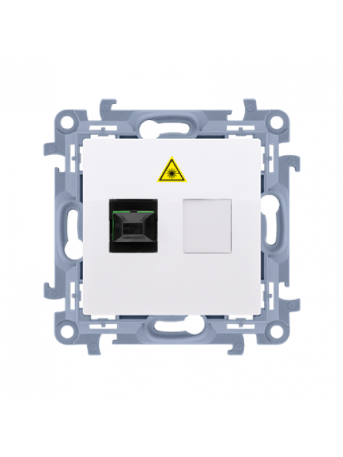 Priza unitara fibra optica SC/APC alba CGS1.01/11 SIMON 10