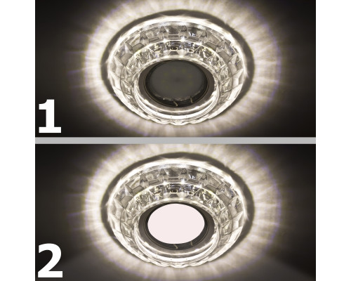 Встраиваемый светильник с подсветкой LED PL-097CL3W6