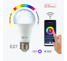 Умная лампа EKF Connect 8W WIFI RGBW E27 slwf-e27-rgbw EKF Connect