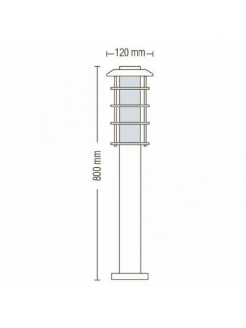 Садово-парковый светильник LADIN-4 HL203 макс.60W IP44 230V E27 075-002-0004
