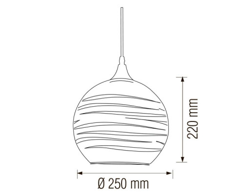 Lustra suspendata rotundă 3D