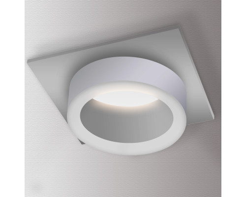 Встраиваемый светильник GU10 квадратный белый PL-23423W