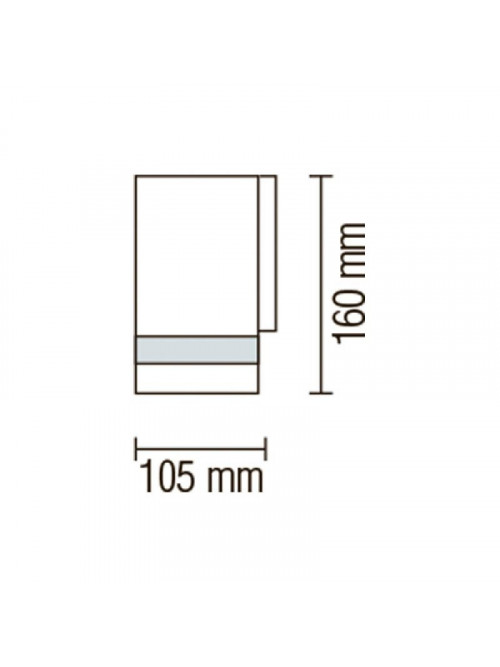 Настенный светильник GARDENYA-3 уличный макс.35 Вт IP44 230V GU10 075-010-0003