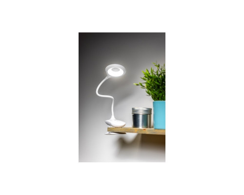 Настольная светодиодная лампа с аккумулятором LED RINGO 4W 200lm 3000K-6000K 3-CCT 1200 mAh белая LB-RIN4W-00-DEC