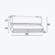Светильник Linear поворотный на магнитную шину черный 12Вт,4000K,DC48V,230MM PANLIGHT ULTRA SLIM PL-12MTC-BK