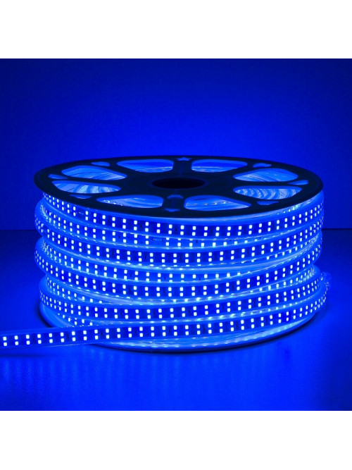 Светодиодная лента  220V  SMD2835A  7.5 Вт  IP68  (Синий)