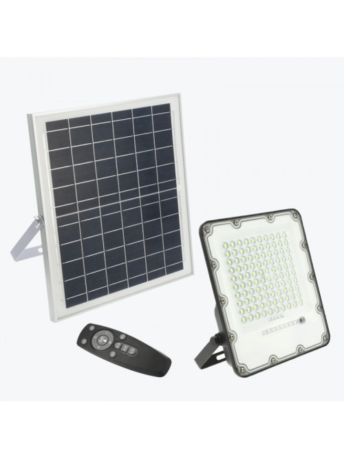 Светодиодный прожектор с солнечной батареей и пультом BRAVOS 50W 500LM IP65 6400K LD-BRAVOS50W-64
