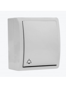 Buton sonerie cu pictograma exterior IP54 alb AQUA 1594150-030 SIMON 15