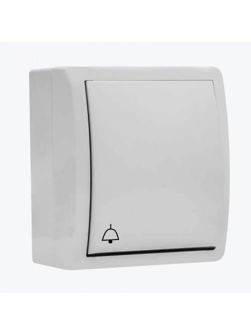 Buton sonerie cu pictograma exterior IP54 alb AQUA 1594150-030 SIMON 15