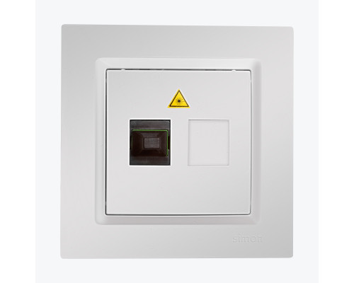 Priza unitara fibra optica SC/APC alba CGS1.01/11 SIMON 10