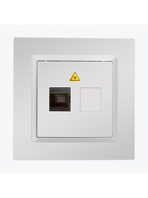 Priza unitara fibra optica SC/APC alba CGS1.01/11 SIMON 10