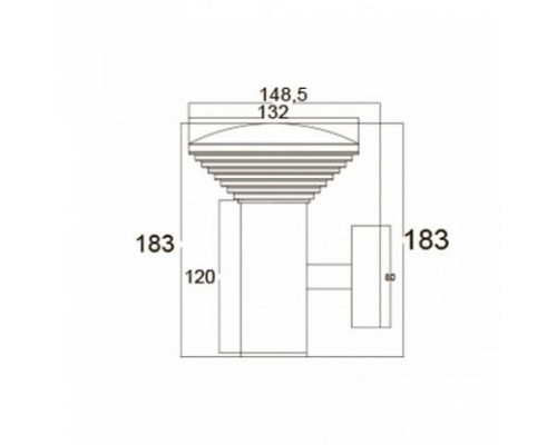 Садово-парковый светильник настенный LED BAMBU-2 9W IP44 230V 4000K 076-016-0002