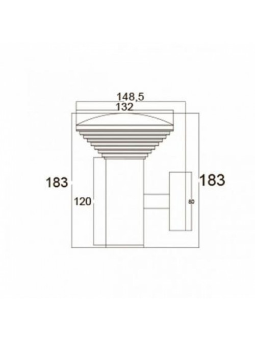 Садово-парковый светильник настенный LED BAMBU-2 9W IP44 230V 4000K 076-016-0002