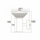 Садово-парковый светильник настенный LED BAMBU-2 9W IP44 230V 4000K 076-016-0002