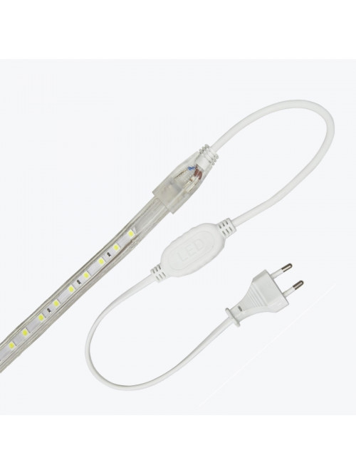 Светодиодная лента PL-5050B60B5M-220E 220V SMD5050 14.4W IP67 синий