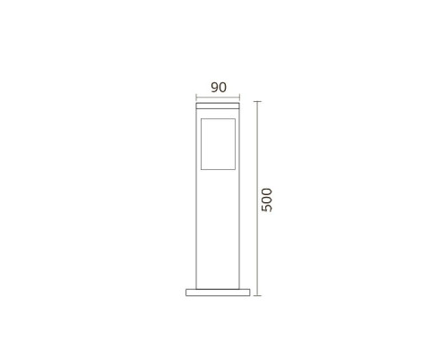 Садово-парковый светильник KAVAK/SQ-4 черный макс.60W IP44 230V E27 075-015-0004