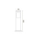 Садово-парковый светильник KAVAK/SQ-4 черный макс.60W IP44 230V E27 075-015-0004