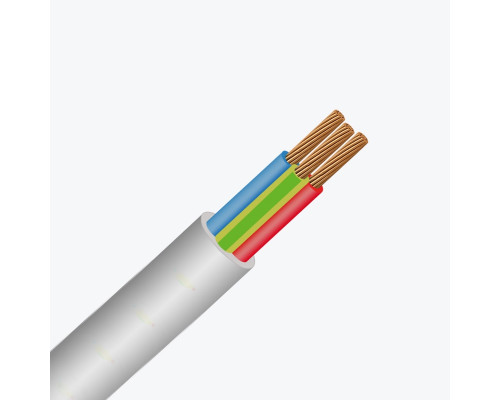 Провод электрический ПВС 3x1.5 мм² (ЗЗЦМ)
